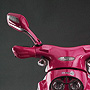 Pink electric bike close up